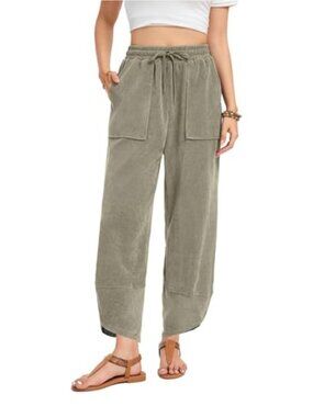 Baggy Wide Leg Harem Pants High Waisted with Pockets Lounge Sweatpants
